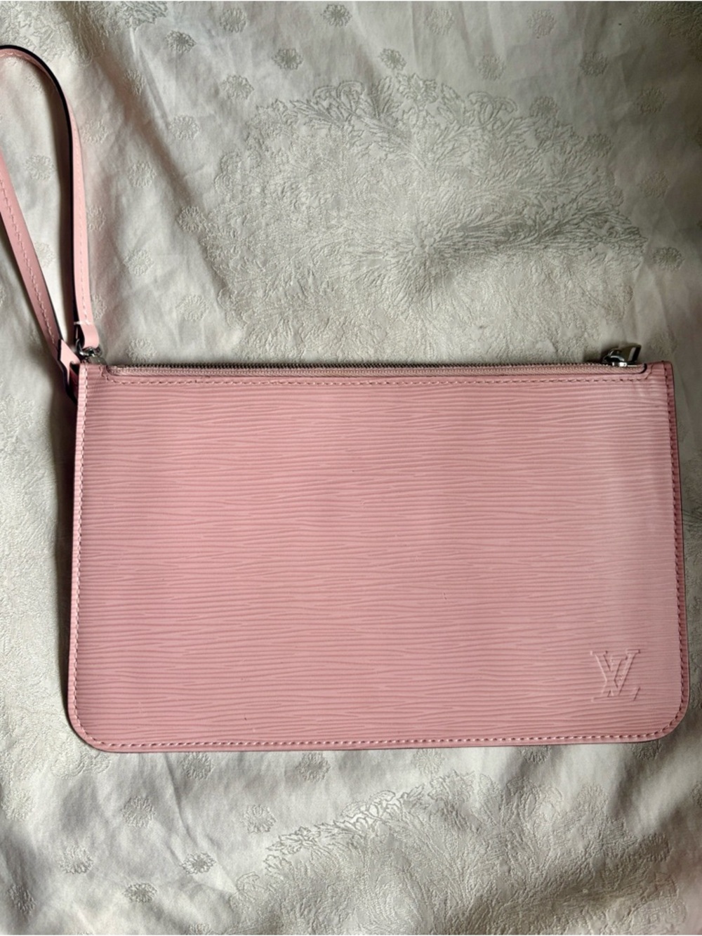 Louis Vuitton Pink Epi Leather Wristlet Clutch in Rose Ballerine 🎀